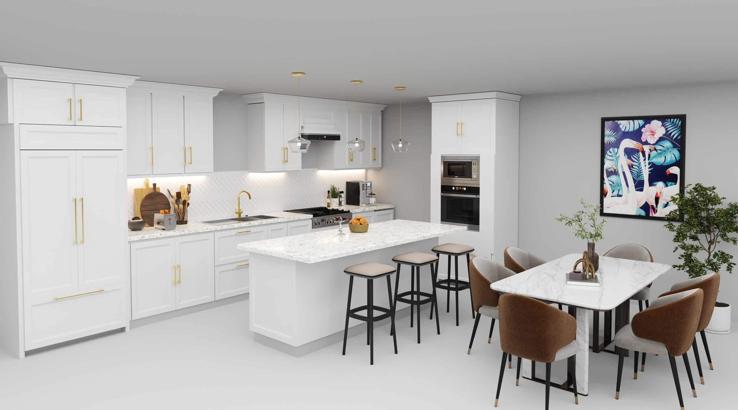 Kitchen and dining room